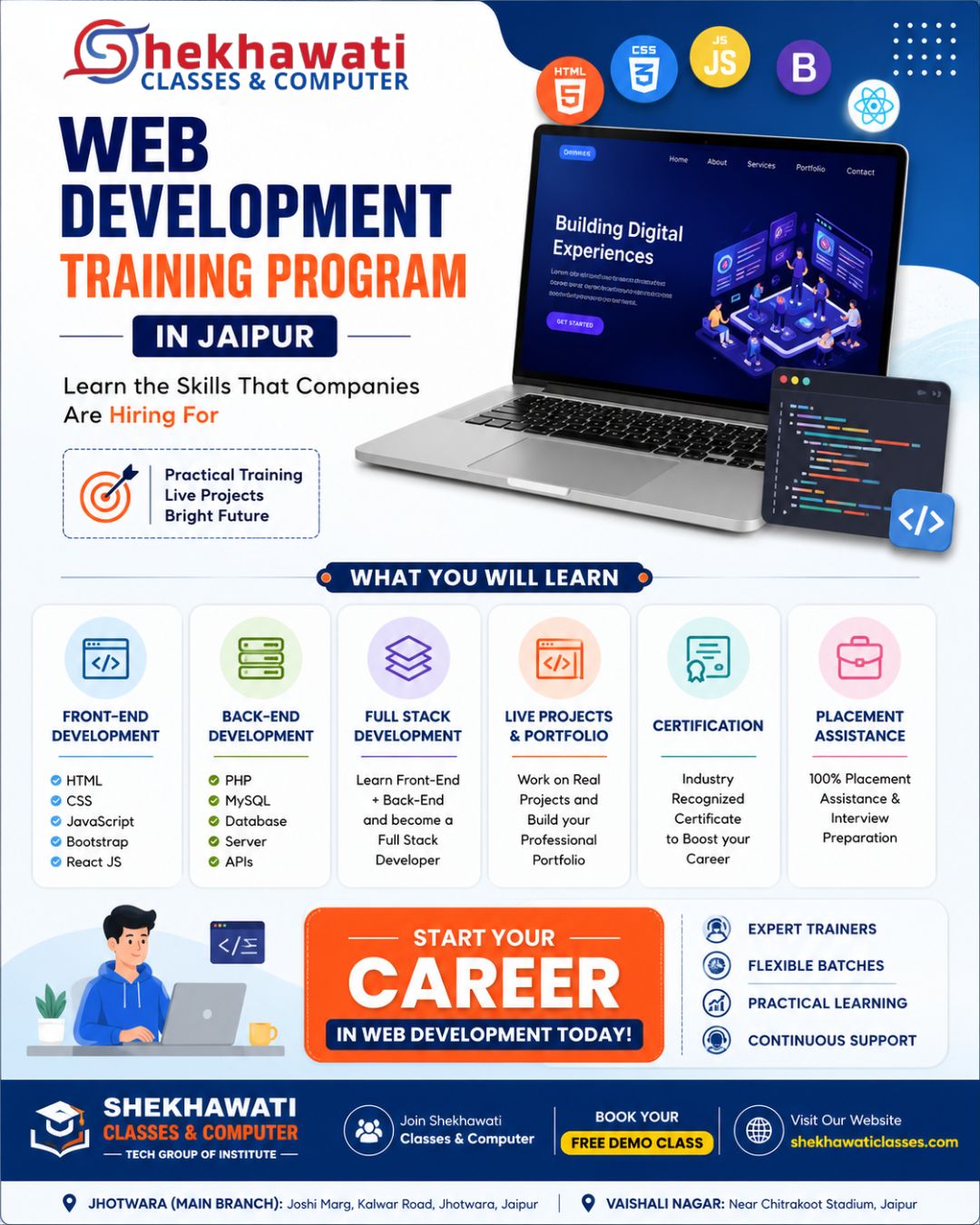 Web Development Training Program in Jaipur: Develop Valuable Skills for a Successful Career in Technology