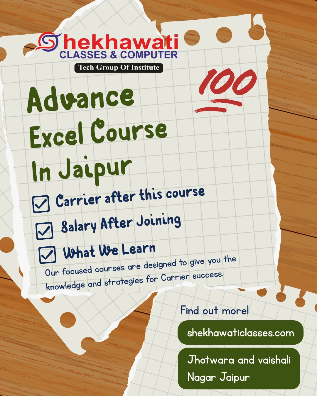 Advanced Excel Course in Jaipur- Syllabus, Benefits, and Certification