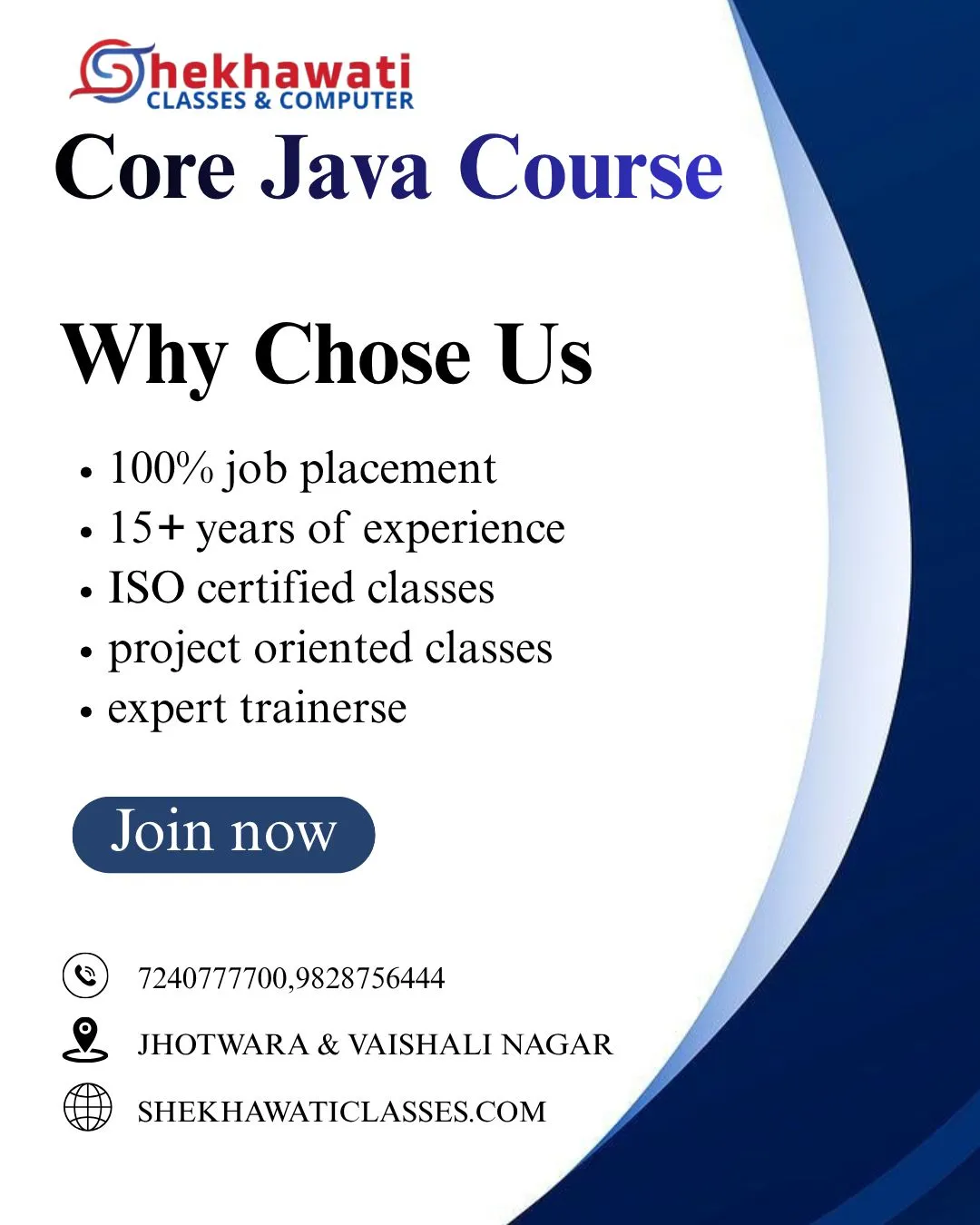 Core Java Course In Jaipur